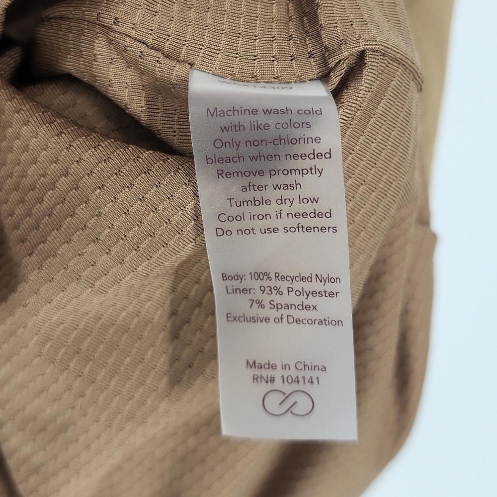 Calia NWT Hooded Windbreaker Pullover Tan - Picture 8 of 8